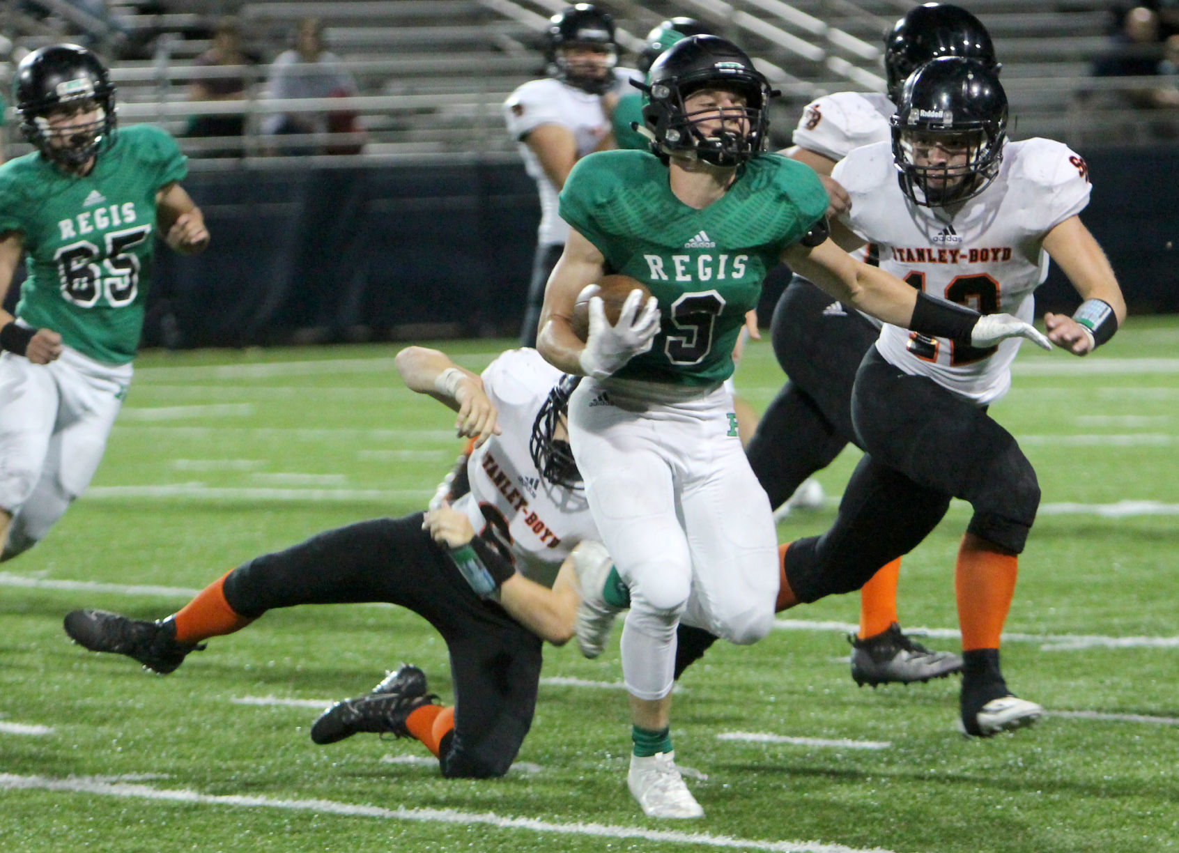 Stanley-Boyd football at Eau Claire Regis 9-5-19